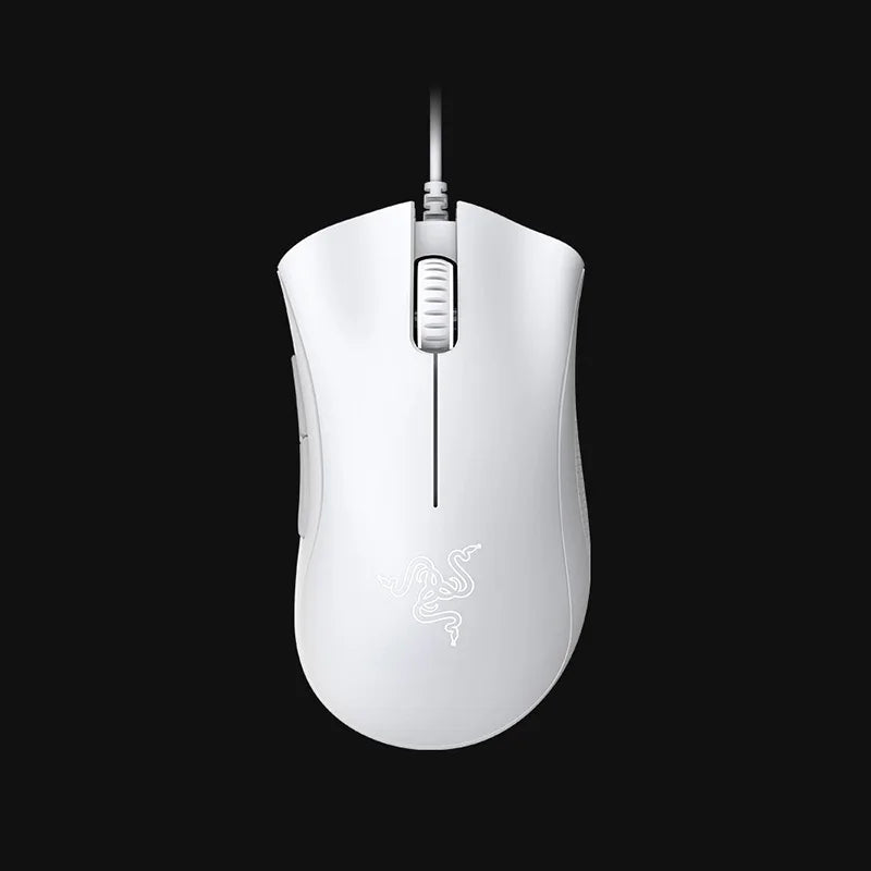 Original White  Deathadder Essential Black Gaming Mouse 6400DPI Optical Sensor 5 Independently Buttons for Laptop PC Gamer