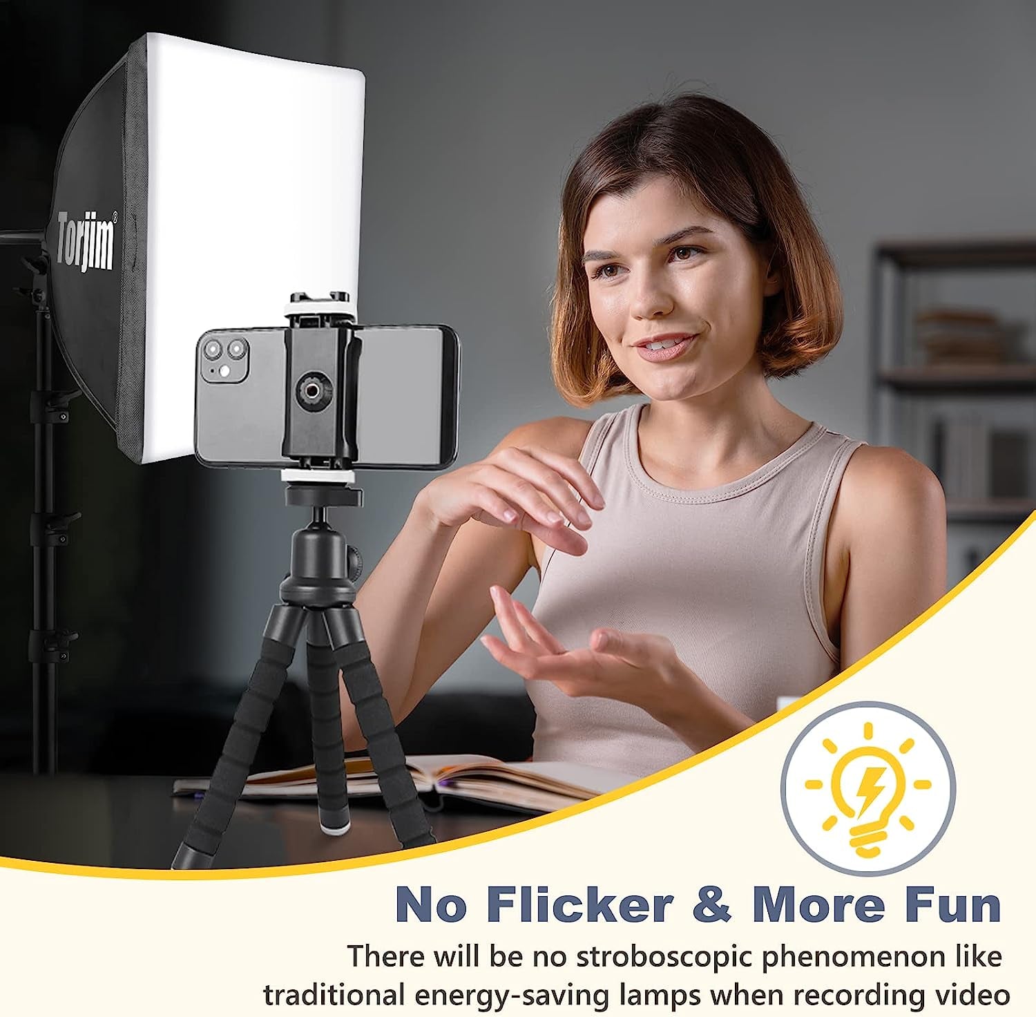 Softbox Photography Lighting Kit, 16'' X 16'' Professional Softbox Lighting Kit